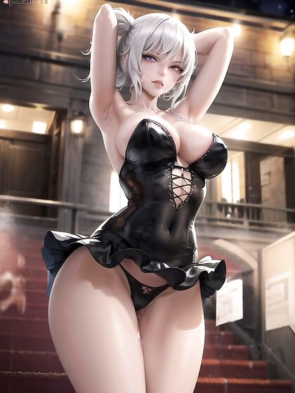 Gothic Beauty Raises Bloody Arms for Intense Hentai Pleasure