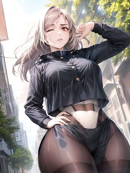 One Man Stands Proud with Hands on Hips in Intense Hentai Action