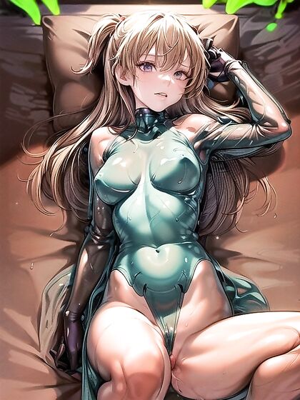 Horny Brown-Eyed Slime Girl 18+ indulges in Seductive Hentai Pleasure