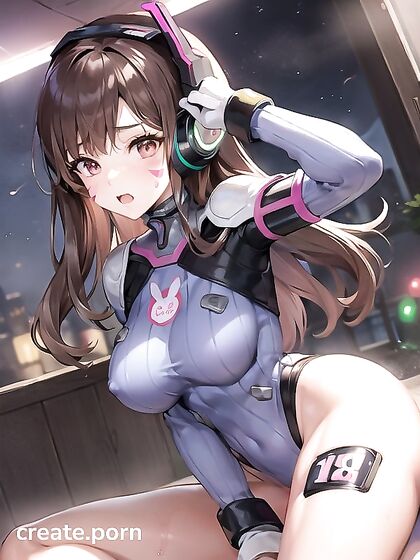 Thighs Exposed Under the Moonlight with Pink-Eyed Sensuality in Hentai AIPorn