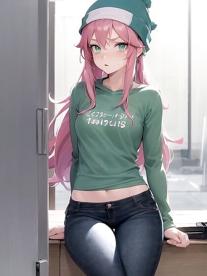 Freckled Girl 18+ with Pink Hair Gets Wild in Retro 90s Hentai Action