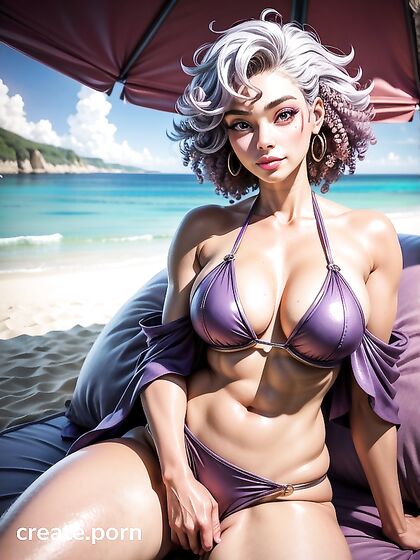 Ash-Haired Beauty in Her 20s Enjoys Thick Action in Seductive Hentai Scenes