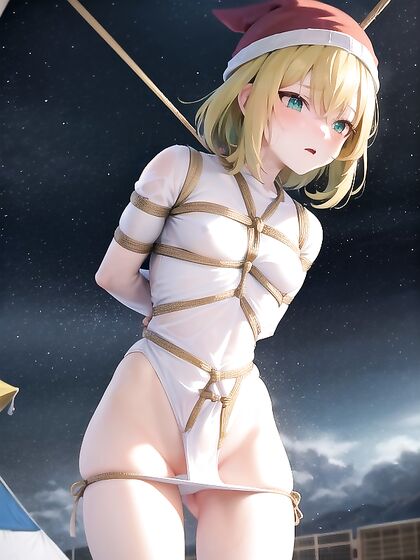 Glowing Eyes in the Night: Shibari Bound Hentai Pleasure