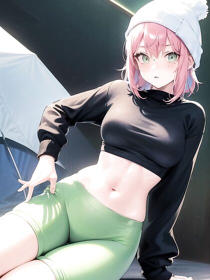 Oversized T-Shirt Hides Her Embarrassment in Tent Hentai Orgasms