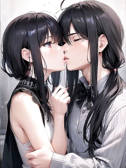 Brother and Sister Share Intense Kisses in steamy Hentai Scene