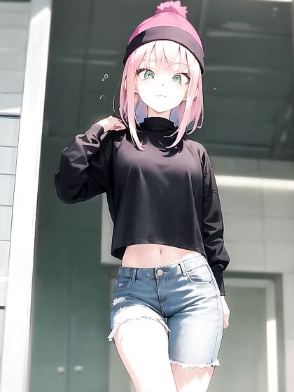 Casual Encounter with Glowing-Eyed Cutie in Cozy Beanie Hentai Fun