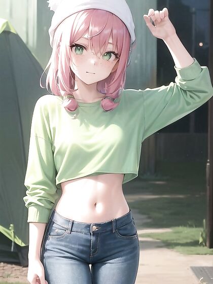 Glowing-Eyed Pink-Haired Cutie with Tiny 18+ Ass in Seductive Hentai Action