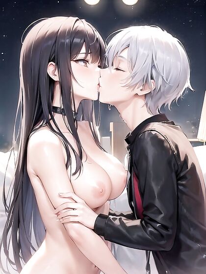 Moonlit Night Kissing Scenes Heat Up in This Erotic Hentai Anime