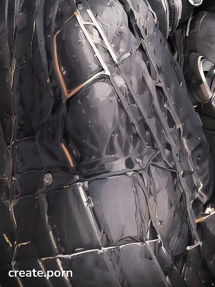 Rasty Revolver Wears Gas Mask and Black Leather Pants for Intense Hentai Action
