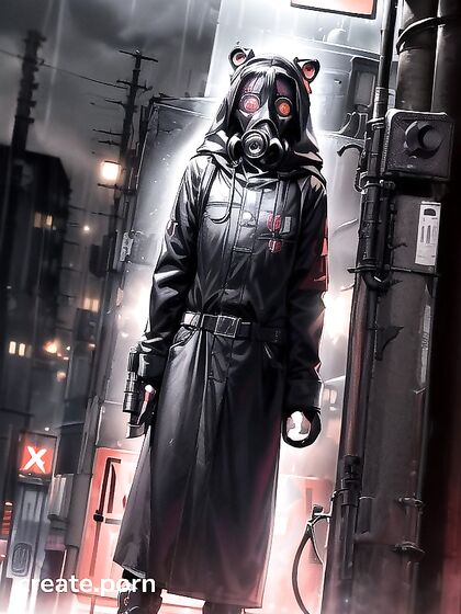 Exploring Red Eyes in the Neon-Lit Nights of Cyberpunk City Hentai