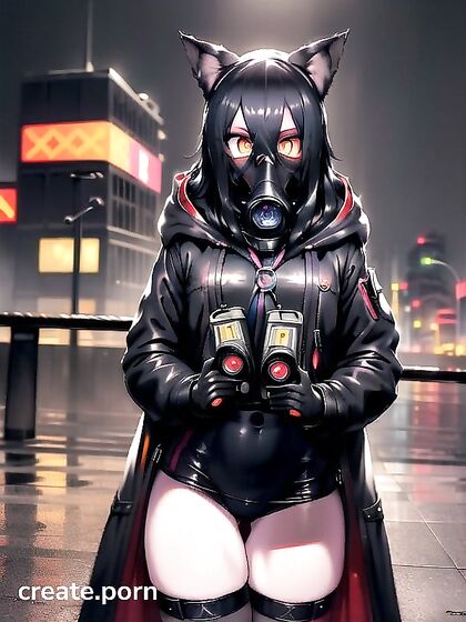 Raven-Haired Beauty Wields a Massive Revolver in Intense Hentai Action