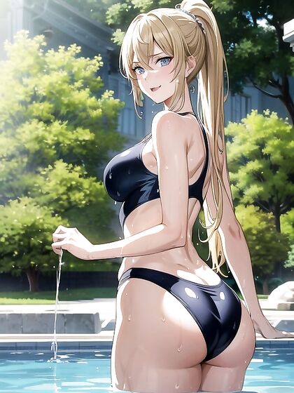 Blonde Bombshell with Luscious Long Locks Pounded From Behind in Anime Perfection