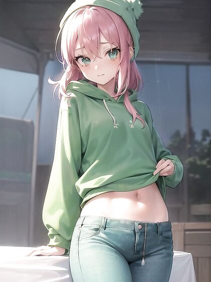 Small Breasts and Casual Vibes: A Hoodie-Wearing Hentai Adventure