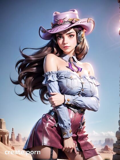 Ash-Haired Beauty in Desert Outfit Teases in Seductive Skirts for Hentai Pleasure