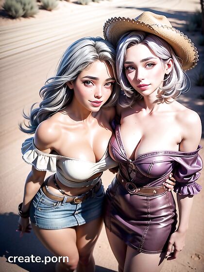 Desert Seduction: Off-the-Shoulder Temptation in 20s hentai Pleasure