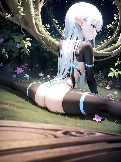 Mysterious Elf Shows Off Her Seductive Smile and Perfect Rear in hentai AIPorn