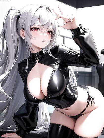 Pale-Skinned Ash Haired Beauty Enjoys Intense hentai Action with Two Partners
