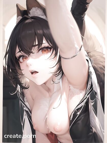 Beautiful Fur-covered Vagina with Ultra-Detailed Clitoris in Sensual Hentai Action