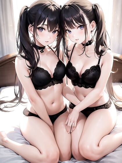 Waist-Up Seduction: Matching Lingerie Under Soft Ambient Lights in Hentai AIPorn