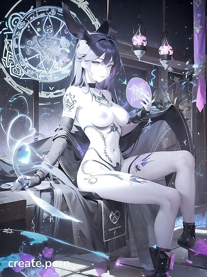 Tattooed Beauty with Extra Limbs Twists into Ecstatic Hentai Pleasure