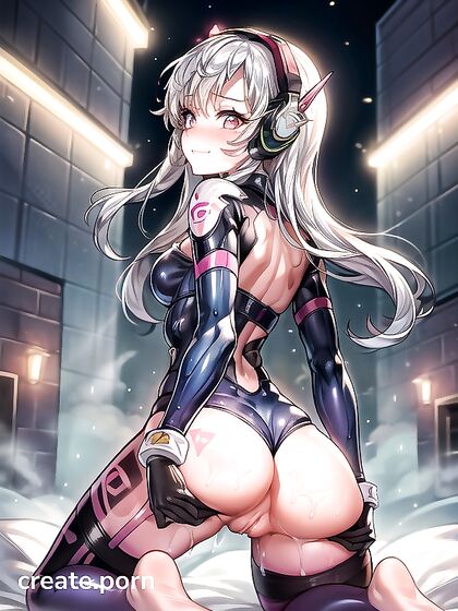 D'Va with Pink Eyes Teased in naughty Hentai AI Image