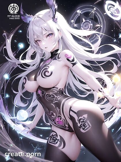 Glowing Bioluminescent Tattoos Adorned on One Body in Artistic Hentai Mastery