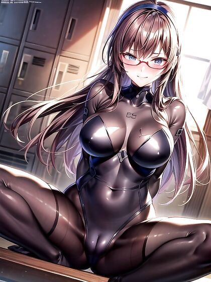 Ultra-Detailed Hentai AI Image with spread legs and intense eye contact for ultimate pleasure