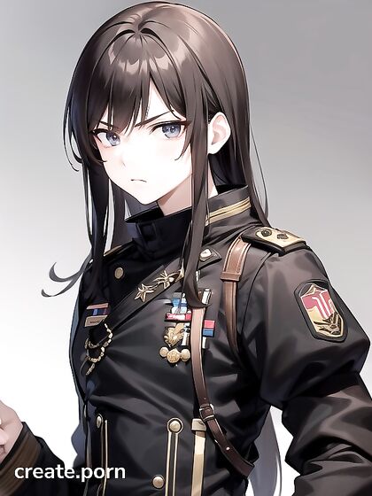 Brown-Haired Guy with Black Eyes Gets Wild in Hentai AI Image