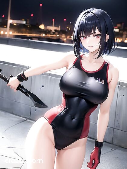 Red-Eyed Warrior Maiden Wields Her weapon in Intense Hentai Pleasure