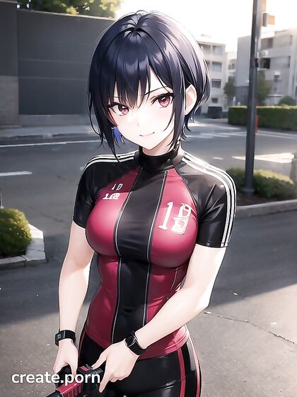 Solo Sporty Girl 18+ Shows Off Her Moves in Sexy Hentai AI Image