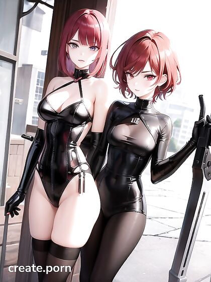 Red-Haired Warrior Enchants with HerWeapon in Steamy Hentai AI Image