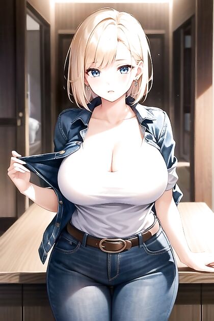 Nami Satisfies Her Cravings with a Steamy Blowjob in Thick Hentai AI Image