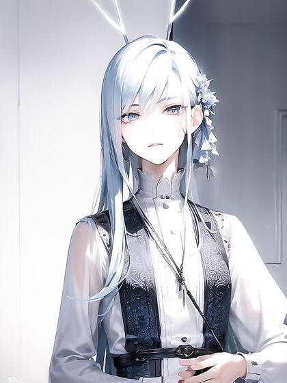 Tall Guy with Light Blue Hair Enjoying Skinny hentai Adventures
