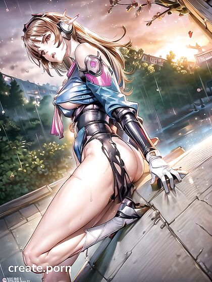Huge-Ass Action in Vibrant Manga Style Hentai AI Image