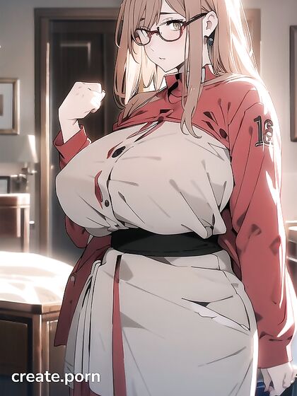 Horny Beauty with Massive Ass in Seductive Hentai AI Image