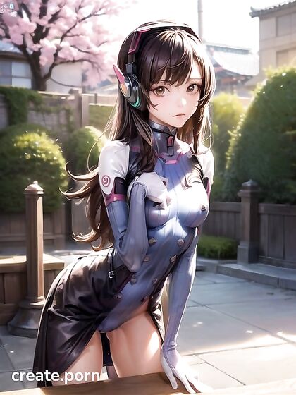 Shocked by the View - Wolf-Cut Hairstyle inMind-Bending Hentai AI Image
