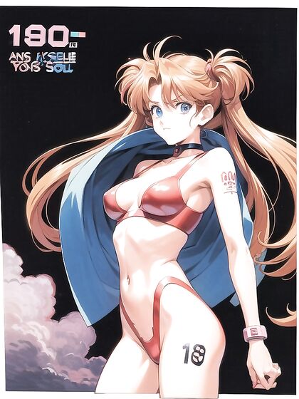 Asuka Gets Wild in Retro 90s Style Hentai AI Image