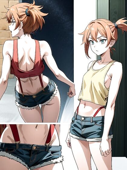 Mona Megistus from Genshin Impact and Misty from Pokémon in Steamy Hentai AI Image
