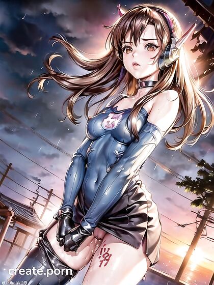 Oni Demon Lifts Skirt for Steamy Hentai AI Image AI Porn