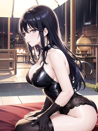 Happy Blowjob Session with a Seductive Partner in Hentai Hentai AI Image