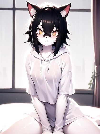 Skinny Girl 18+ with Small Ass Enjoying Intense Nights in Hentai AI Image