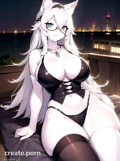 Diadem Wears Glasses for Seductive Solo Hentai Pleasure