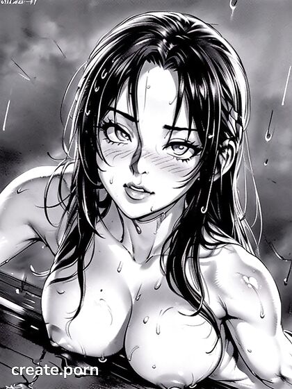 Naked Couple Caught in the Rain for Intense Hentai Pleasure