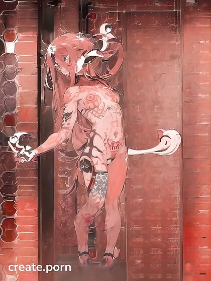 Complex Tattoo Art Meets Intense Anal Pleasure in Seductive Hentai AI Image