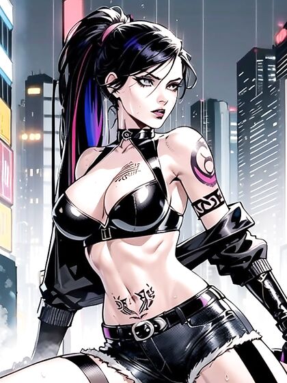 Sporty Seduction - Sweaty Underboob Action in Busty Hentai Fantasy
