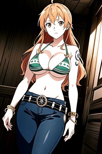 Freckled Soldier with Small Breasts Enjoys Intense Military Hentai AI Image