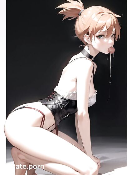 Misty from Pokémon Gives a Sultry Blowjob While Wearing a Choker