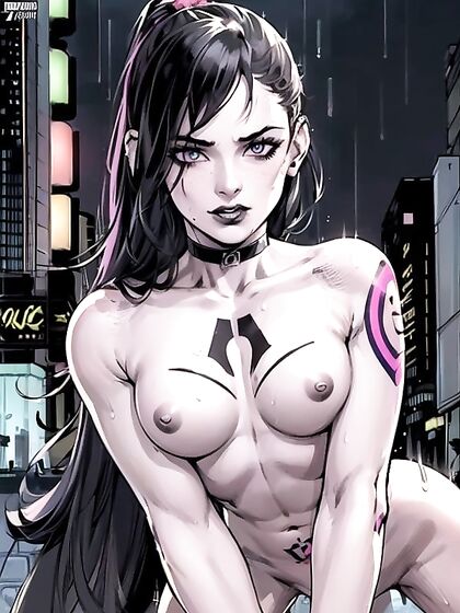 Freckled Beauty Spreads Her Legs and Stares at You in Steamy Hentai AI Image