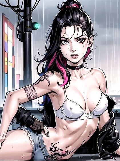 Wet Clothes and Tattoos Spark Rainy Day Hentai Desires