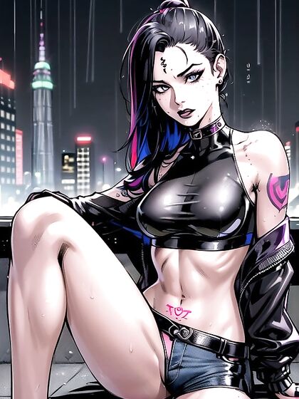 Tattooed Goddess with a Massive Ass in Steamy Comic Hentai AI Image